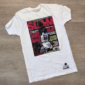 Mens Medium White SLAM Magazine Graphic T-Shirt